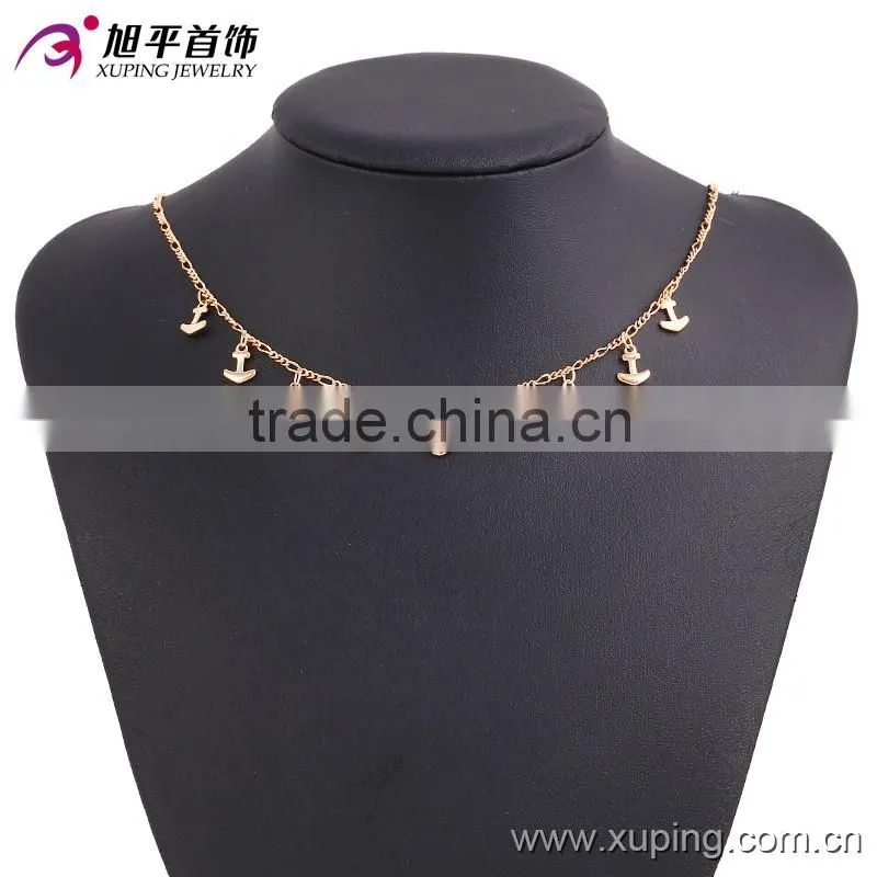 New Design Fashion Personality Gold Alloy Arrow Women's Chain Necklace