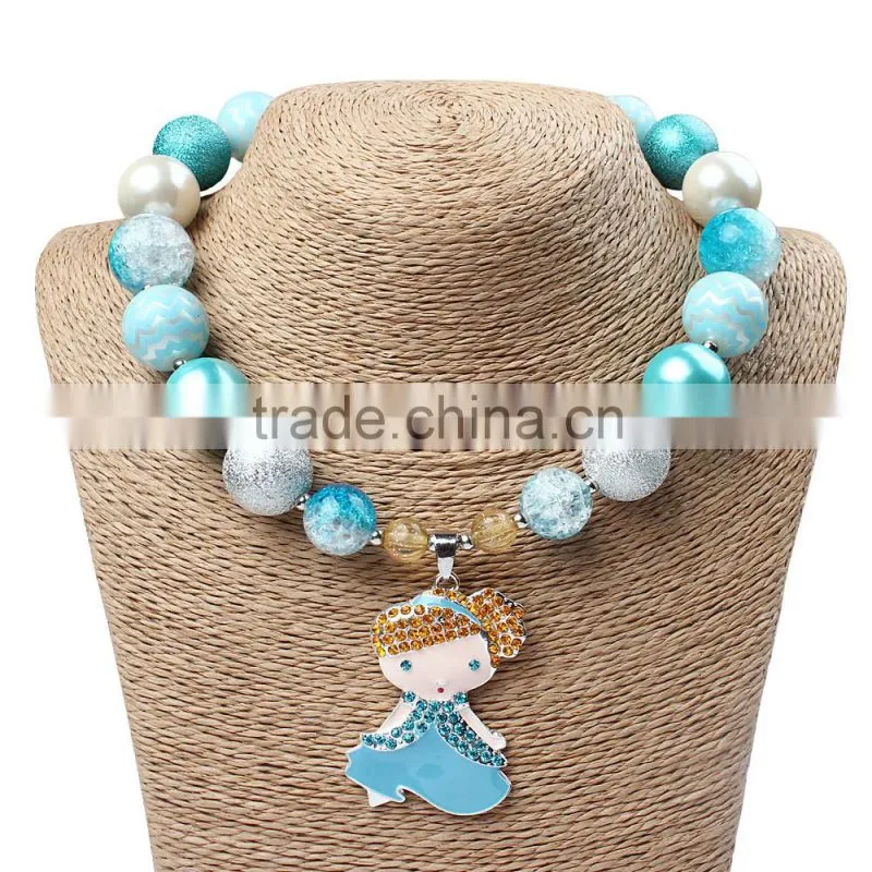 Sweet little prince pendant lovely party and casual wear jewelry for toddler girl