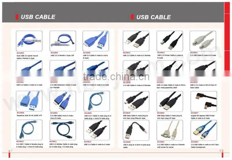 USB A plug to 3.5mm 4-pole plug cable