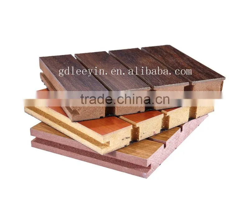 wooden acoustic tongue and groove wall panels for soundproofing