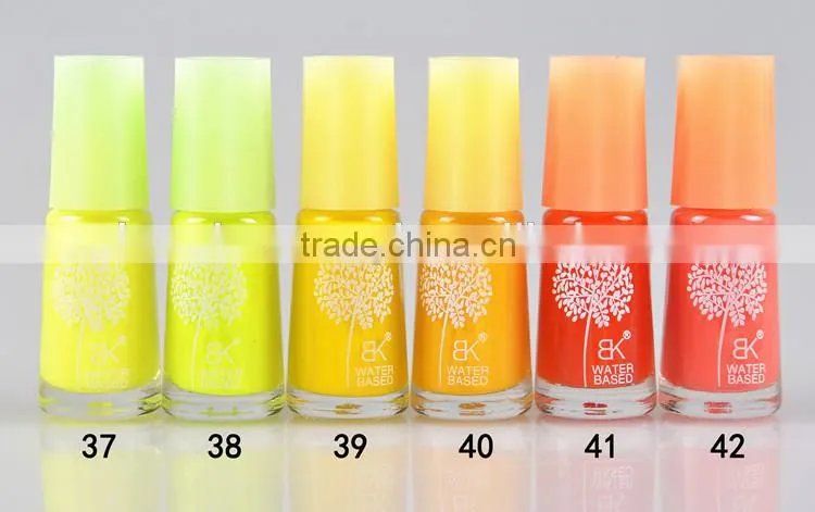 7ml 60color Water based peel off nail polish non-toxic easy use