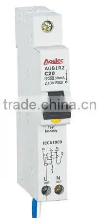 AUB1R2 high breaking capacity signal RCBO circuit breaker