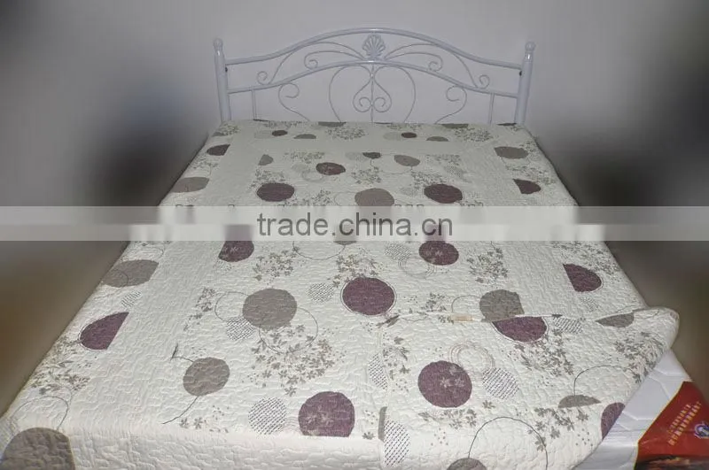 Elegant microfiber printed bedding set /bedspread set