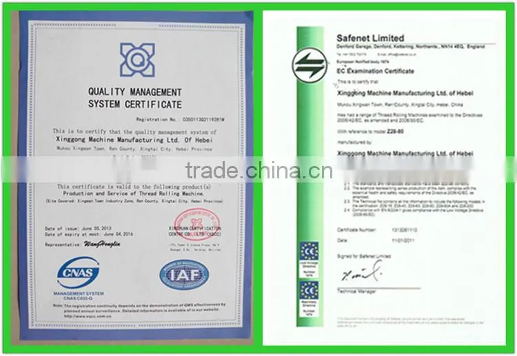 bolt threading machine