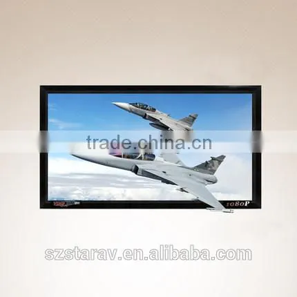 10 year gold supplier supply the cheapest projector screen with 16:9 100" inch fabric