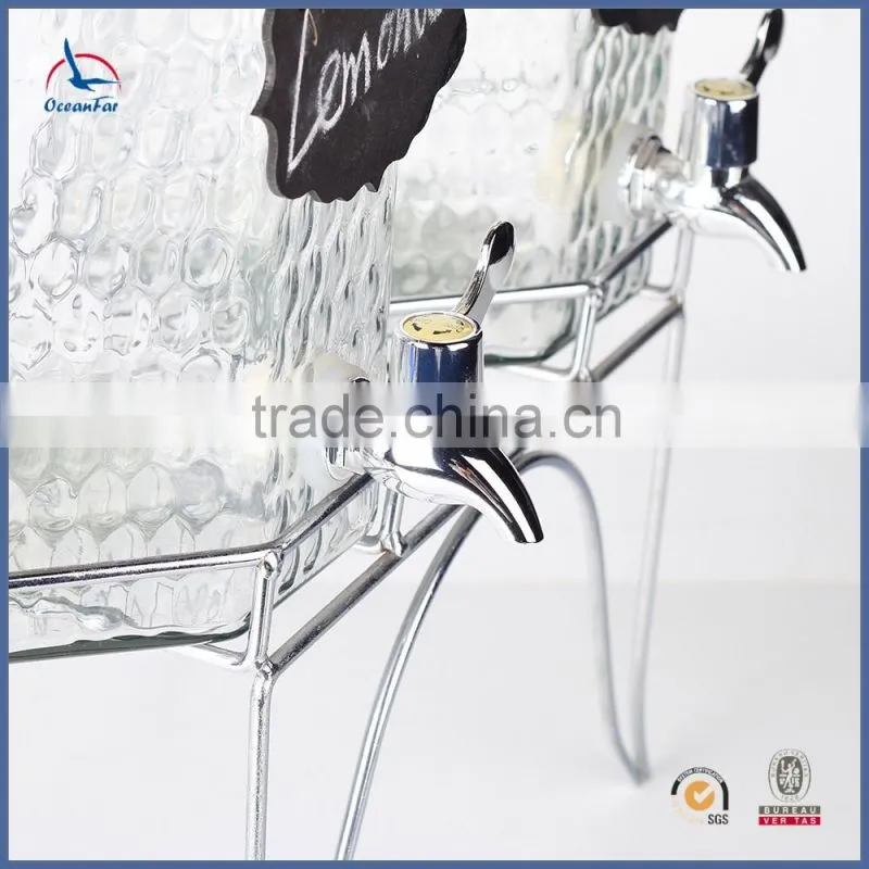 High Quality 5L Glass Dispenser Wholesale Glass Beverage Dispenser