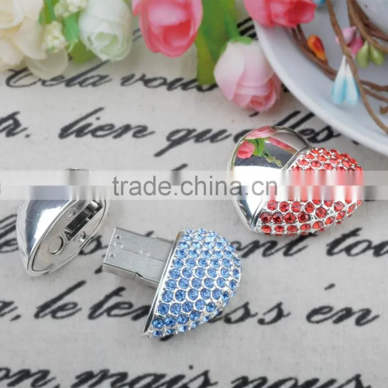 Real capacity 4GB usb memory drive sweet heart usb stick