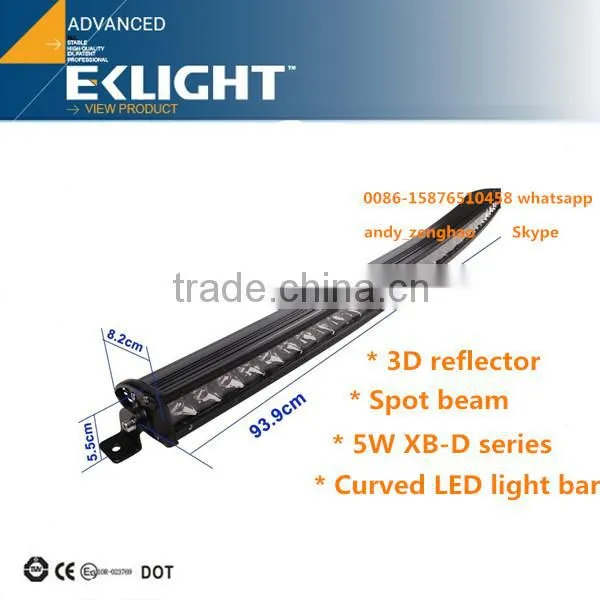 High Brightness 3D reflector LED Light Bar 60W 90W 120W 150W 180W led light bar for cars