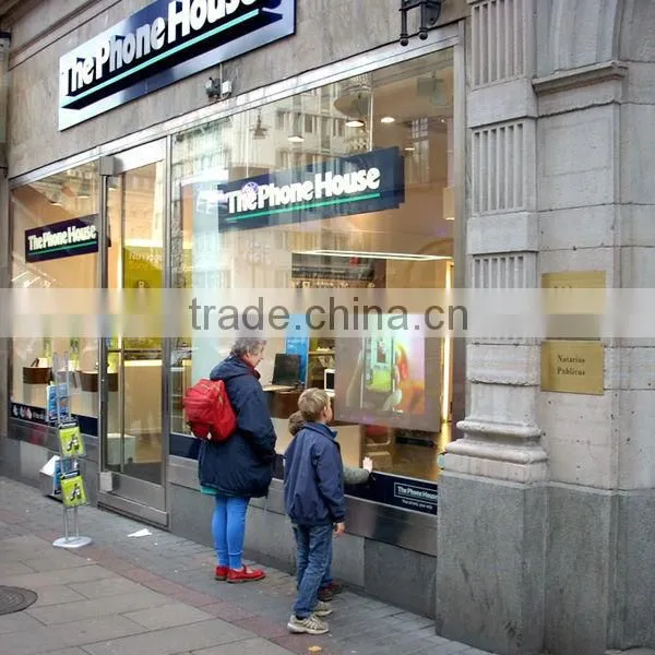 Adhesive rear/front projection film/foil 1.52mx30m, white, gray, dark gray, black and transparent.