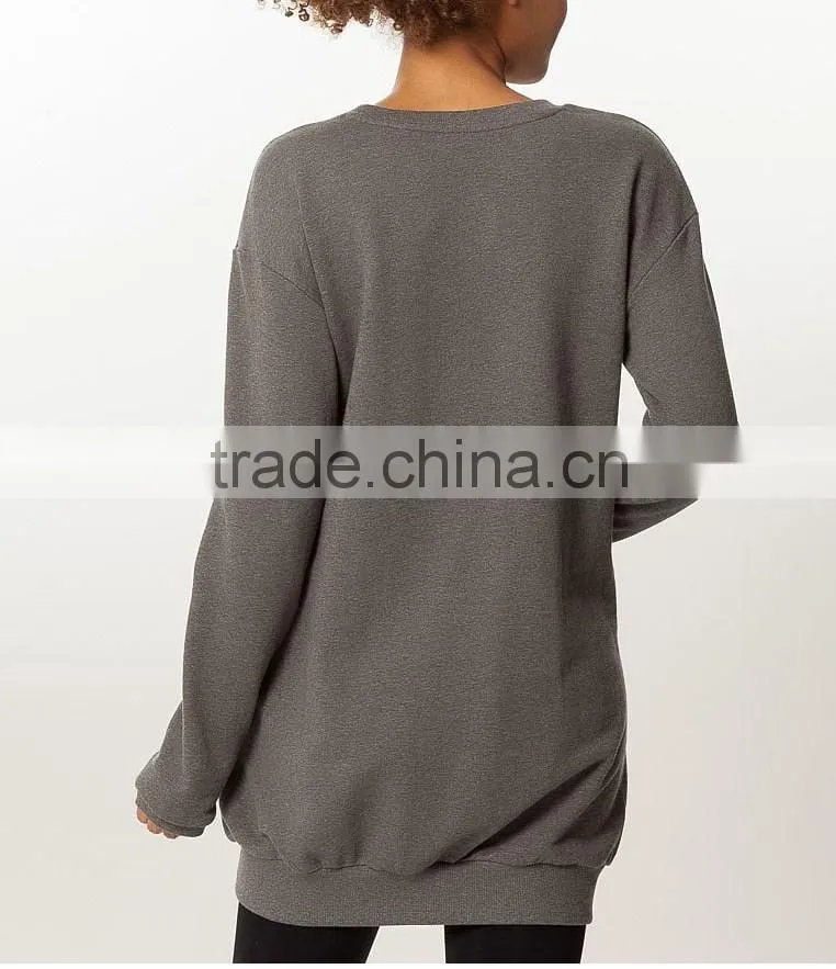 Ramax Custom Women Wholesale Crew Neck Long Sweatshirt Yoga Top
