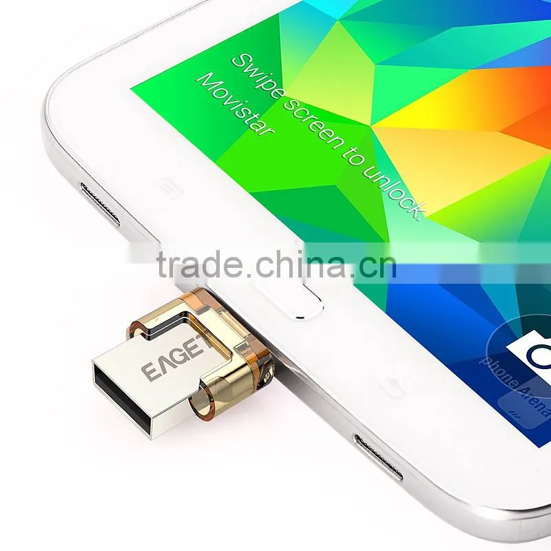 EAGET mobile phone pen drive V8 dual USB otg mobile phone usb flash drive