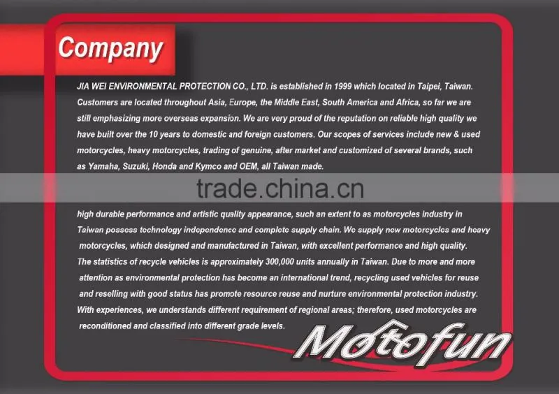 Motofun used fuel tank for motorcycle/ second hand fuel tank Taiwan export