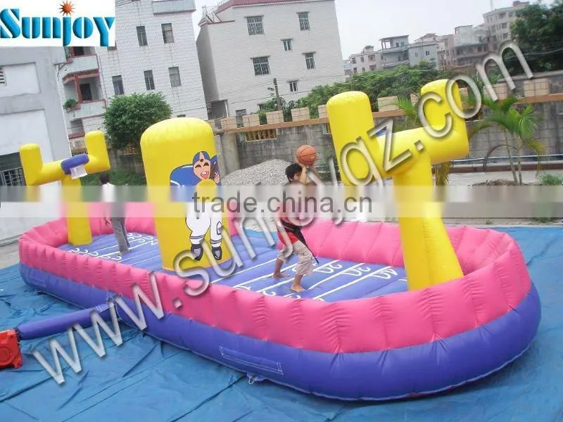 Sunjoy new product embroidery design 3 Meters double entrance inflatable zorb ball