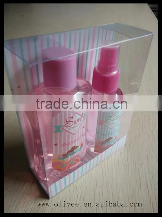 sweet strawberry 180ml shower gel, 120ml body spray Christmas bath gift set