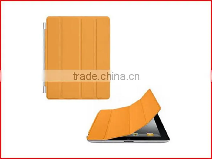 2015 fashion Waterproof belk leather smart cover cases for ipad 2 3 4 with high qulity PU lleather cover for ipad