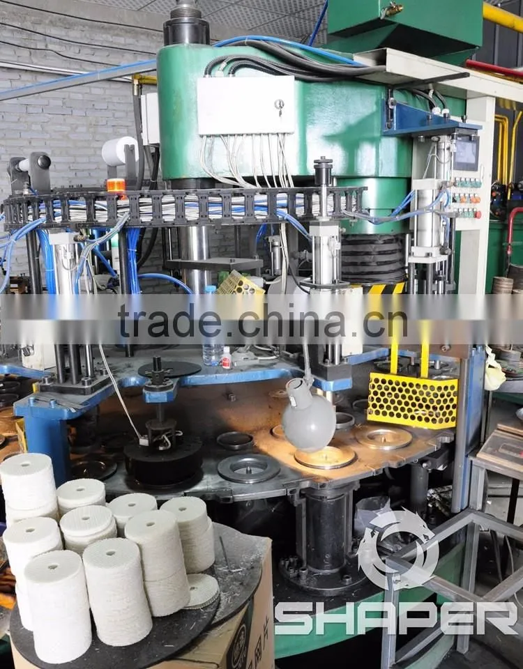 Rotary 8 station cutting disc making machine