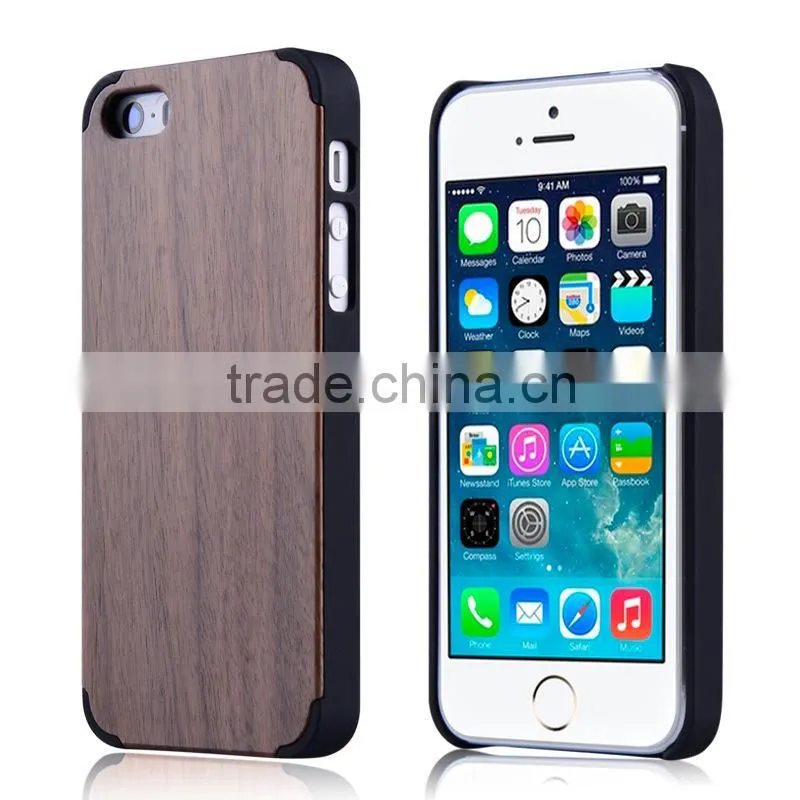 Hot sale PC Wood Phone Case two in one for Iphone 6/6 plus
