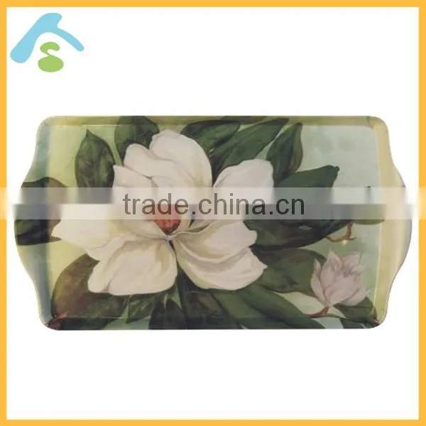 printed rectangle melamine serving tray