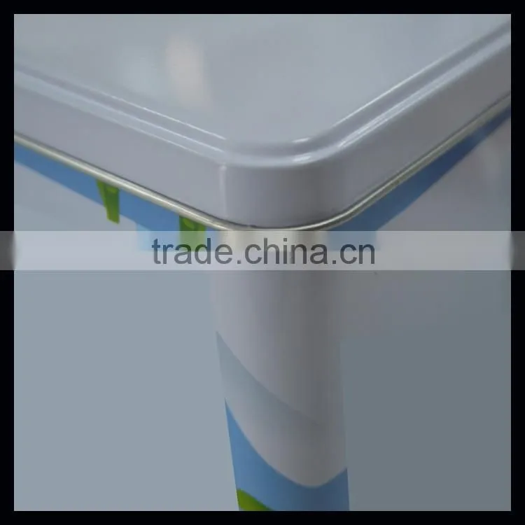 Rectangle Shape Large Capacity Portable Washing Powder Packaging Tin Bucket