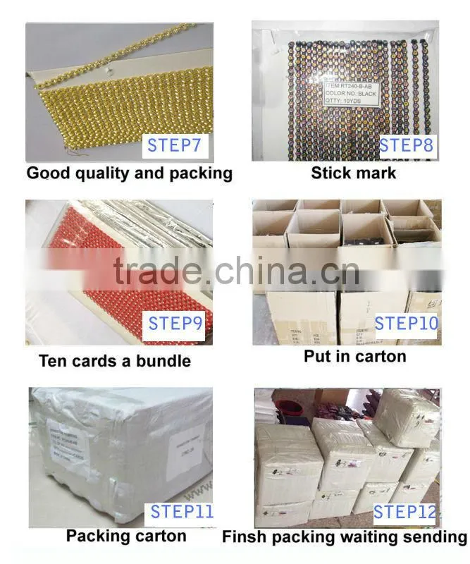 factory design 10yards ss10 wholesale rhinestone trim