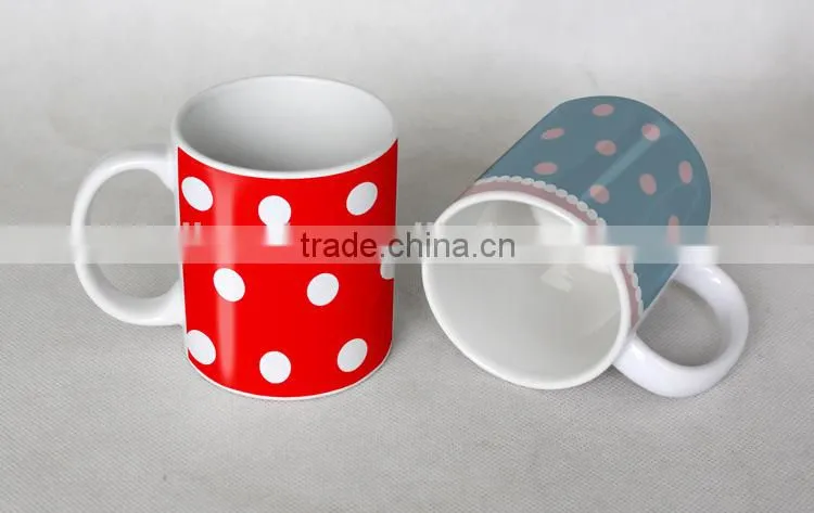 Wholesale 11oz white ceramic sublimation cup blank sublimation mug for sublimation transfer machine