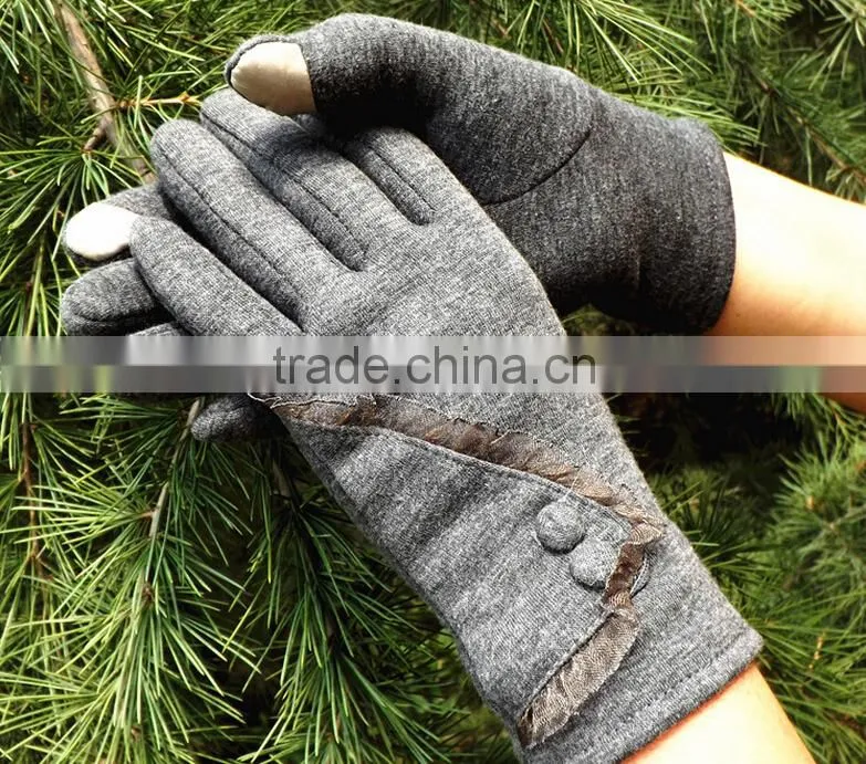 Hot Selling Low Price Full Finger Customize Mirco Velvet Material Cycle Winter Gloves for Woman