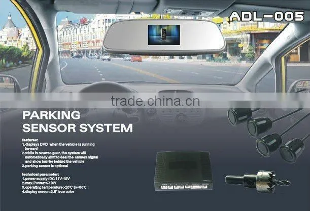 Parking sensor system with reverse camera night vision