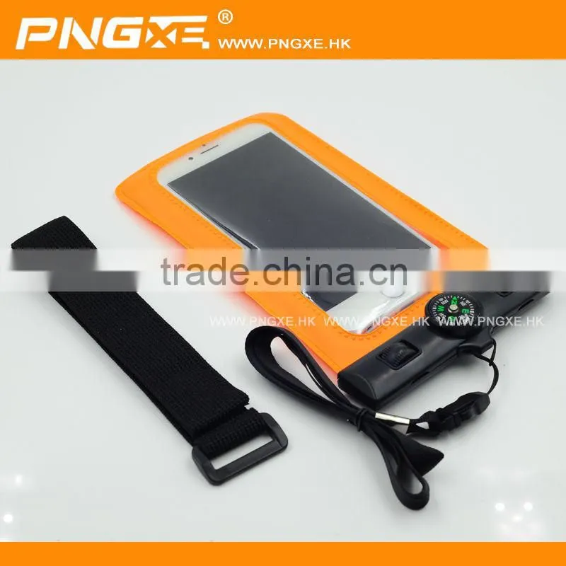 Cheap waterproof swimming bag with rope for cell phone waterproof bag phone