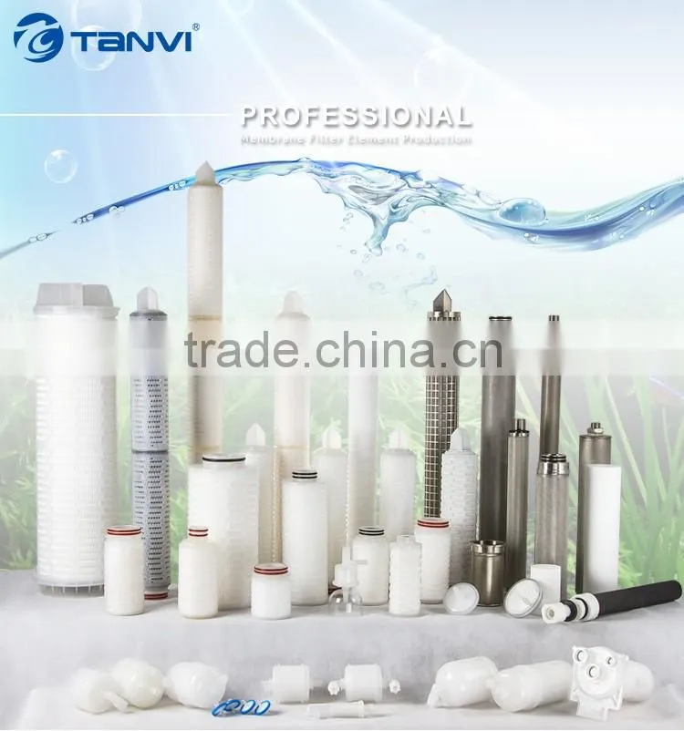 Hydrophobic 10 inch 0.2 micron cartridge filter