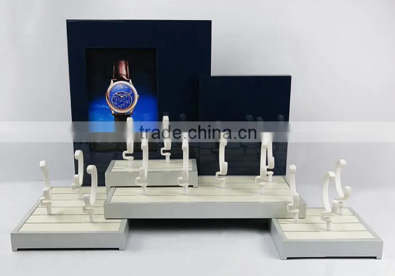 Exquisite Custom MDF Wooden Display Showcase for Watches