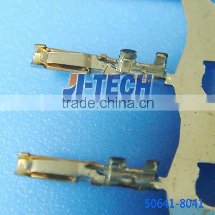 electrical crimp receptacle terminal female molex 50641 series connector 50641-8041 28-30AWG reel gold