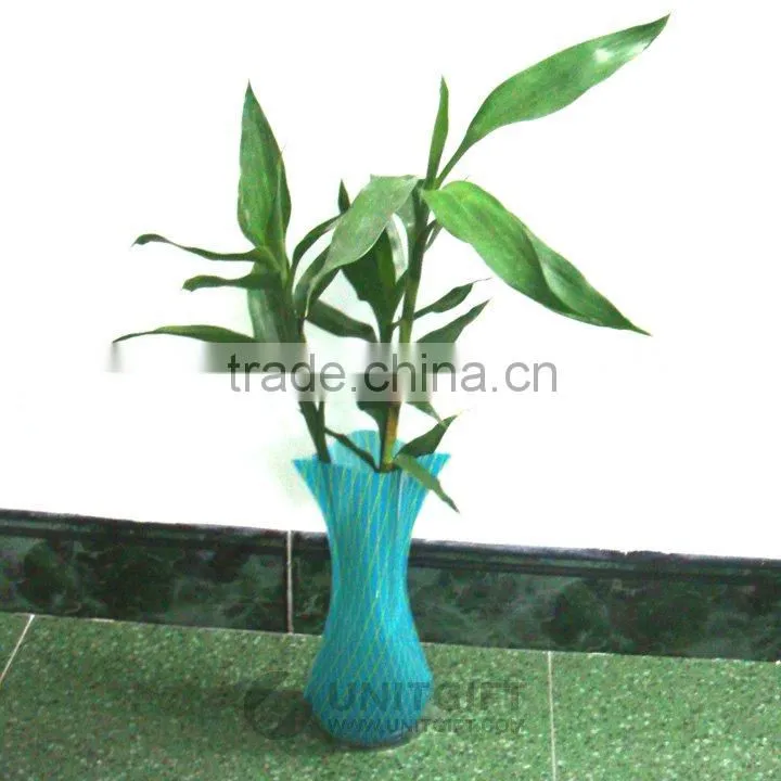 2011 Gift low price convenient using foldable PVC vase
