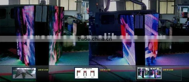 PH10 two face led scrolling program display billboard, double sided outdoor scrolling led sign