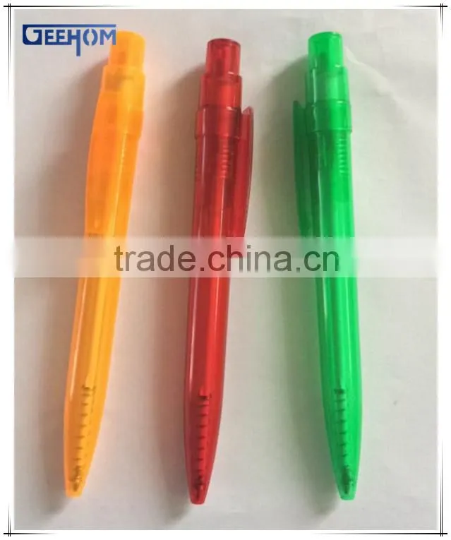 simple promotional ballpoint pen with logo, cheap custom ball pen plastic