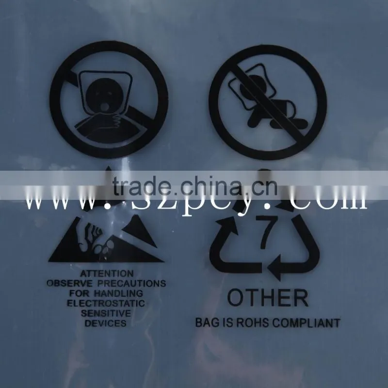 silver gray anti-static/static shielding abnormity bags