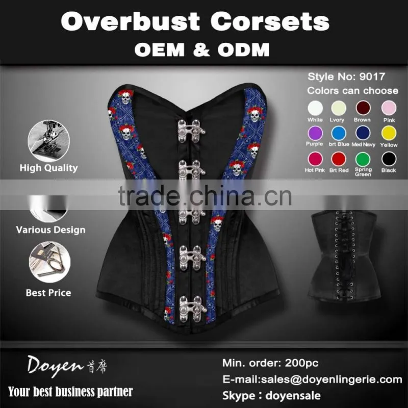 OEM &ODM service women tight latex magic sexy women burlesque black sexy mature corset