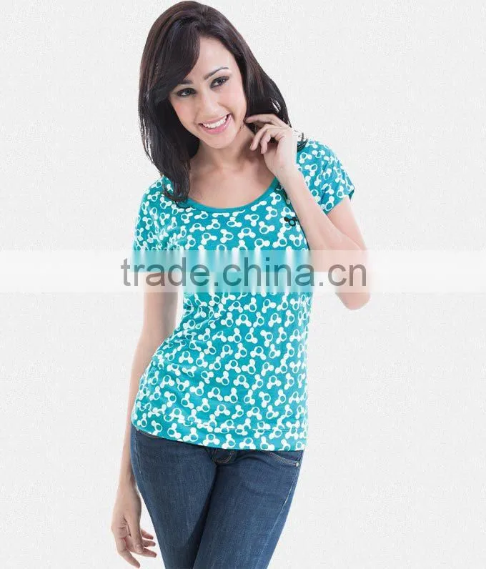 High Quality New Style Cotton Fashion Design Lady Top