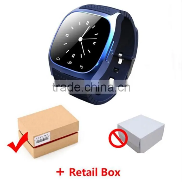 2016 hot waterproof Bluetooth Smartwatch M26 Smart watch for Android IOS