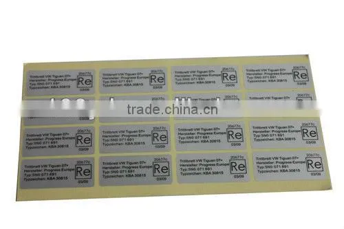2016 Cheap Custom Waterproof PVC Sticker Full Color Printing PVC stickers