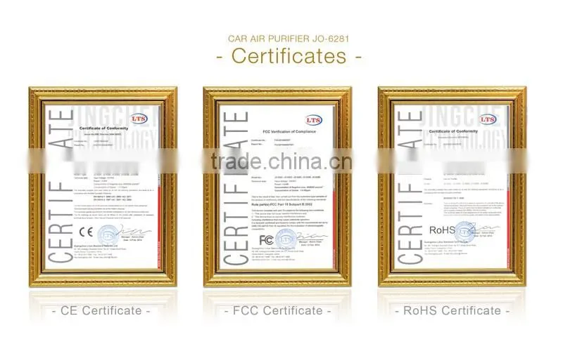 Electrical Power Source and CE, RoHS Certification Portable Air Purifier JO-6281