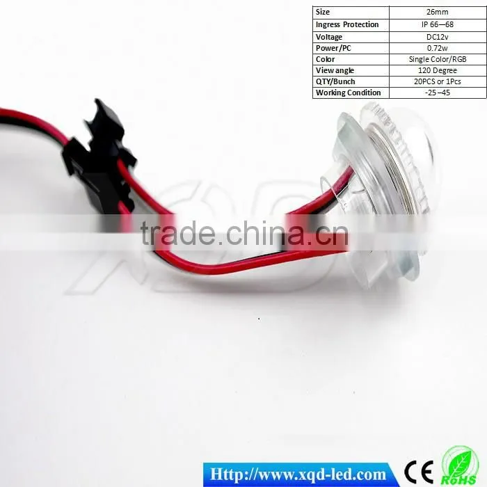 amusement park train led point pixels light 26mm smd 5050 chip