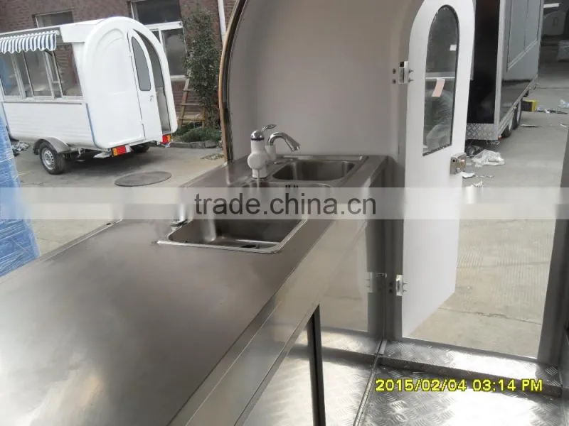 Small or big wheels fast food carts kiosk/food selling car/food street kiosk for salefood truck