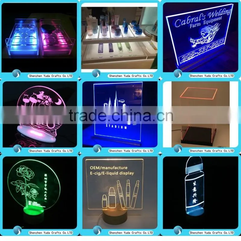 LED engraving acrylic sign, led blinking sign, plexiglass sign Led display