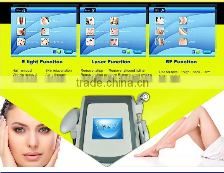 best 3 in 1 nd yag laser tattoo removal elight IPL photofacial hair removal machine
