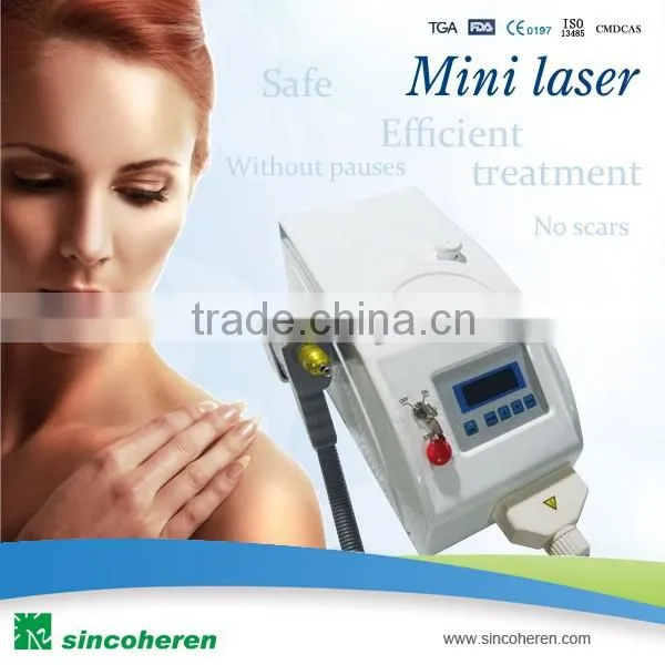 Clinic salon use tattoo removal q-switch tattoo removal machine