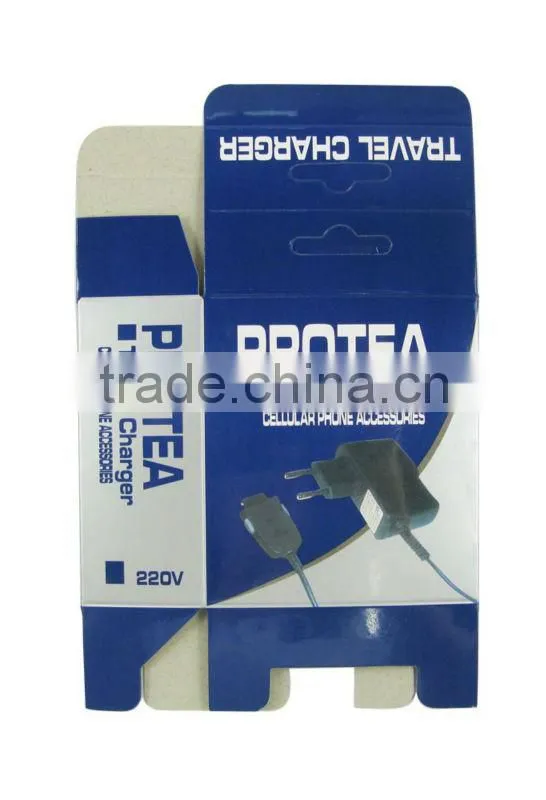 Travel charger paper box packaging