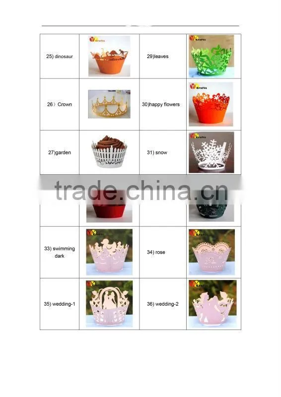 Low price bakery supplies wedding Baking Cups for for 2016 Olympic Game Carnival