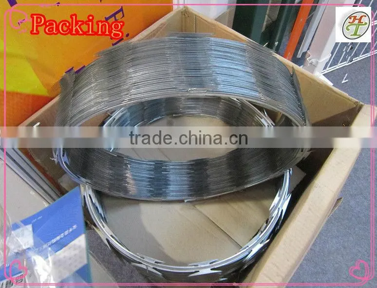 single coil razor barbed wire CBT60 core wire diameter