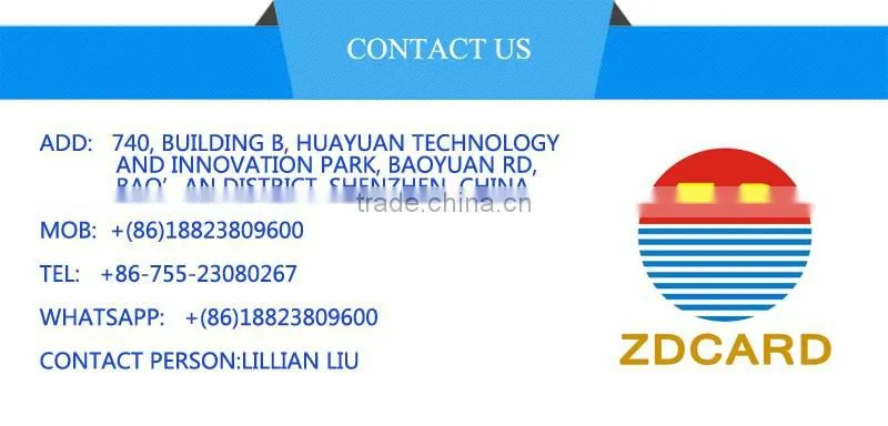 Manufacturer 256 Bytes FM4442/SLE4442 contact ic card