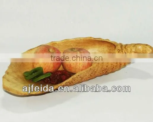 Bamboo fruit dish plate.